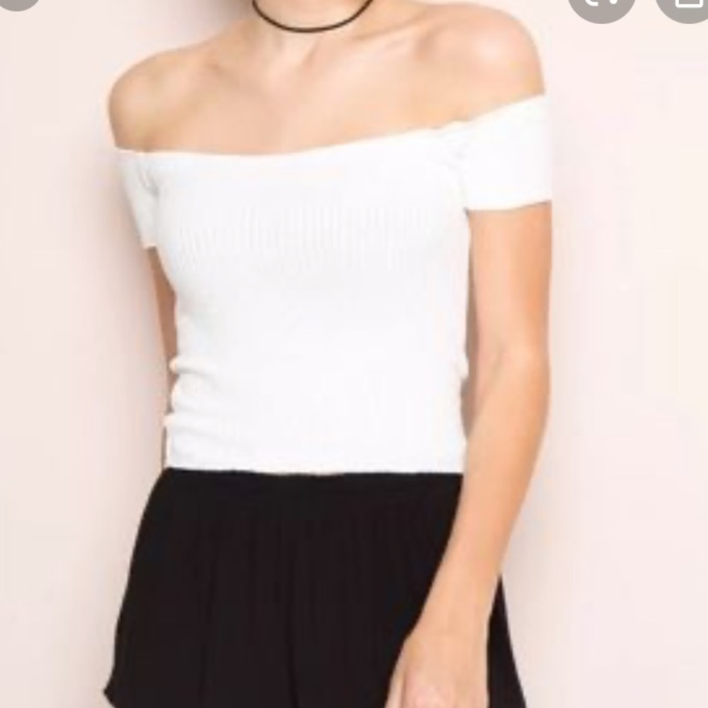 Off Shoulder White top.